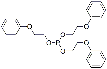 tris(2-phenoxyethyl) phosphite 结构式