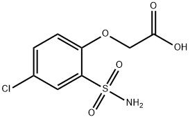 4-chloro-2-sulfonamidophenoxyacetic acid 结构式