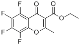 5,6,7,8-TETRAFLUORO-2-METHYL-4-OXO-4H-CHROMENE-3-CARBOXYLIC ACID ETHYL ESTER 结构式