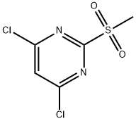 	2-甲磺酰基-4,6-二氯嘧啶 结构式