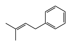 (3-甲基丁-2-烯-1-基)苯 结构式