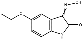 1H-Indole-2,3-dione,5-ethoxy-,3-oxime(9CI) 结构式
