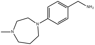 4-(4-METHYL-1,4-DIAZEPAN-1-YL)BENZYLAMINE 97 结构式