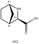 2-Azabicyclo[2.2.1]heptane-3-carboxylic acid, hydrochloride , (1S,3R,4R)- 结构式