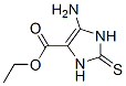 1H-Imidazole-4-carboxylicacid,5-amino-2,3-dihydro-2-thioxo-,ethylester 结构式