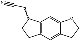 Acetonitrile, (2,3,5,6-tetrahydro-7H-indeno[5,6-b]furan-7-ylidene)- (9CI) 结构式