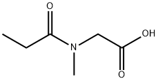 N-甲基-N-丙酰甘氨酸 结构式