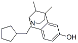 3-(Cyclopentylmethyl)-1,2,3,4,5,6-hexahydro-6,11-dimethyl-2,6-methano-3-benzazocin-8-ol 结构式