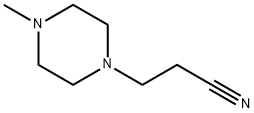 1-(2-氰乙基)-4-甲基哌嗪 结构式