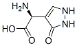 1H-Pyrazole-4-acetic acid, alpha-amino-2,3-dihydro-3-oxo-, (alphaS)- (9CI) 结构式