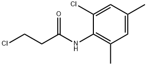3-氯-N-(4-氯 -2,6-二甲基苯基)丙酰胺 结构式