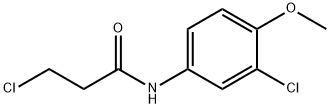 3-氯-N--(3-氯-4-甲氧基苯基)丙酰胺 结构式