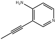 4-Pyridinamine, 3-(1-propynyl)- (9CI) 结构式