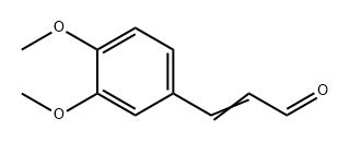 3,4-二甲氧基肉桂醛 结构式