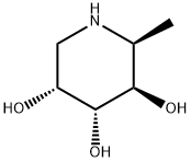 3,4,5-Piperidinetriol,2-methyl-,(2S,3R,4R,5R)-(9CI) 结构式