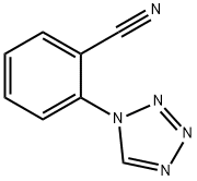 2-(1-四唑基)苯腈 结构式