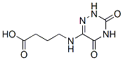 Butanoic acid, 4-[(2,3,4,5-tetrahydro-3,5-dioxo-1,2,4-triazin-6-yl)amino]- (9CI) 结构式