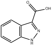 1H-吲唑-3-羧酸 结构式