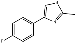 4-(4-氟苯基)-2-甲基噻唑 结构式