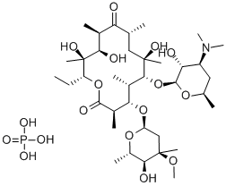 磷酸红霉素 结构式