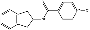 4-Pyridinecarboxamide,N-(2,3-dihydro-1H-inden-2-yl)-,1-oxide(9CI) 结构式