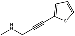 2-Propyn-1-amine, N-methyl-3-(2-thienyl)- (9CI) 结构式