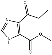 1H-Imidazole-4-carboxylicacid,5-(1-oxopropyl)-,methylester(9CI) 结构式
