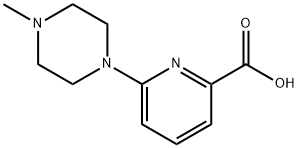 6-(4-甲基哌嗪-1-基)吡啶甲酸 结构式