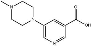 5-(4-甲基哌嗪-1-基)烟酸 结构式