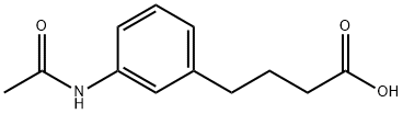 4-(3-乙酰氨基苯基)丁酸 结构式