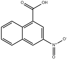 3-硝基-1-萘甲酸 结构式