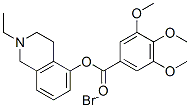 (2-ethyl-3,4-dihydro-1H-isoquinolin-5-yl) 3,4,5-trimethoxybenzoate bromide 结构式
