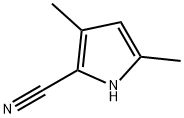 3,5-DIMETHYLPYRROLE-2-CARBONITRILE 结构式