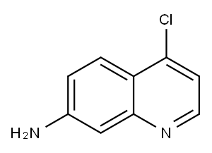 4-氯-7-氨基喹啉 结构式