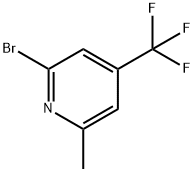 2-溴-6-甲基-4-三氟甲基吡啶 结构式