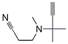 Propanenitrile, 3-[(1,1-dimethyl-2-propynyl)methylamino]- (9CI) 结构式
