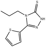 4-丙基-5-(2-噻吩)-2H-1,2,4-三唑-3-硫酮 结构式