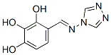 1,2,3-Benzenetriol, 4-[(4H-1,2,4-triazol-4-ylimino)methyl]- (9CI) 结构式