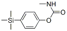 Methylcarbamic acid 4-trimethylsilylphenyl ester 结构式