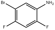5-溴-2,4-二氟苯胺 结构式