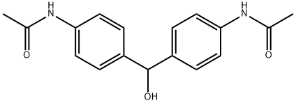 N,N'-diacetyl-4,4'-hydroxymethylenedianiline 结构式