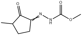 Hydrazinecarboxylic  acid,  (3-methyl-2-oxocyclopentylidene)-,  methyl  ester  (9CI) 结构式