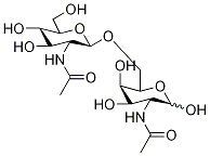 2 - (乙酰氨基)- 6 - O型[2 - (乙酰氨基)- 2 -脱氧-Β- D -吡喃葡萄糖] - 2 -脱氧-Α- D -半乳糖 结构式