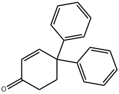 4,4-二苯基-2-环己烯-1-酮 结构式