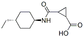 Cyclopropanecarboxylic acid, 2-[[(trans-4-ethylcyclohexyl)amino]carbonyl]-, 结构式