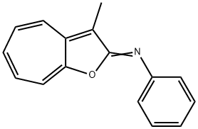 Benzenamine,  N-(3-methyl-2H-cyclohepta[b]furan-2-ylidene)-  (9CI) 结构式