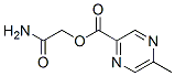 Pyrazinecarboxylic acid, 5-methyl-, 2-amino-2-oxoethyl ester (9CI) 结构式