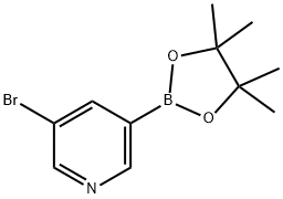 3-溴吡啶-5-硼酸频那醇乙酯 结构式