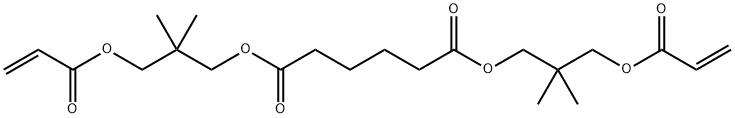 己二酸-双[2,2-二甲基-3-(2-丙烯酰氧基)]丙酯 结构式