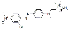 1-[2-[[4-[(2-chloro-4-nitrophenyl)azo]phenyl]ethylamino]ethyl]-1,1-dimethylhydrazinium chloride  结构式